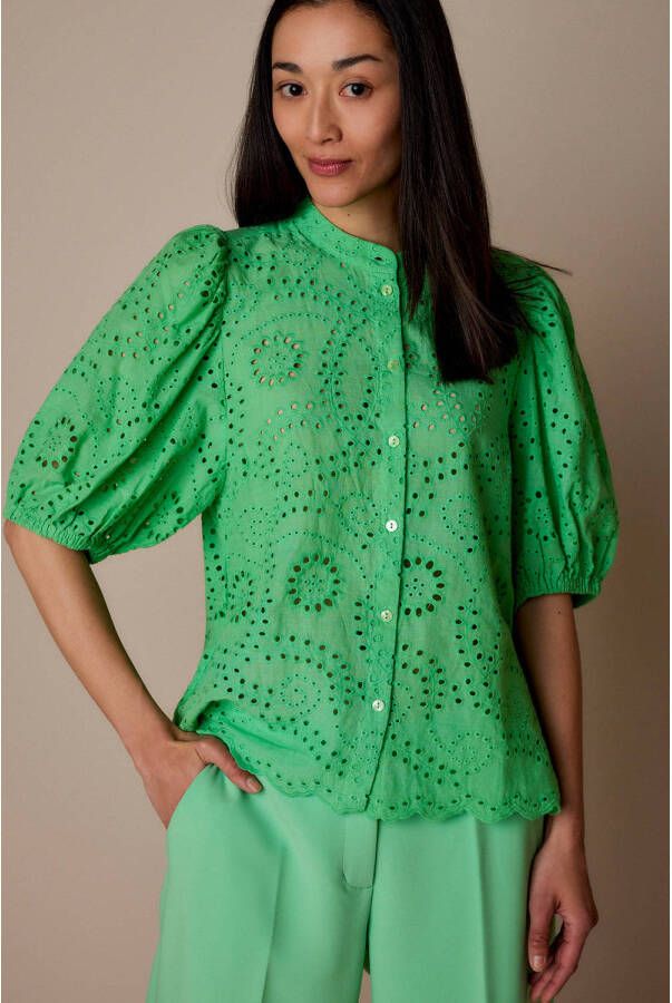 Summum Woman Summum blouse groen 2s2867-11758 617 Groen Dames