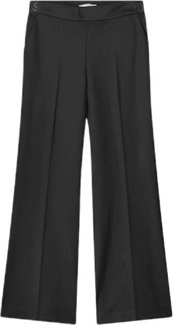Summum Woman Stijlvolle Boot Cut Leren Broek Black Dames - Foto 5