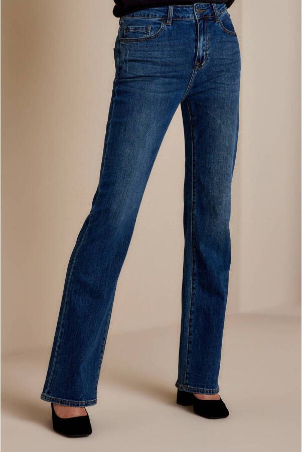 Summum flared jeans lucca donkerblauw