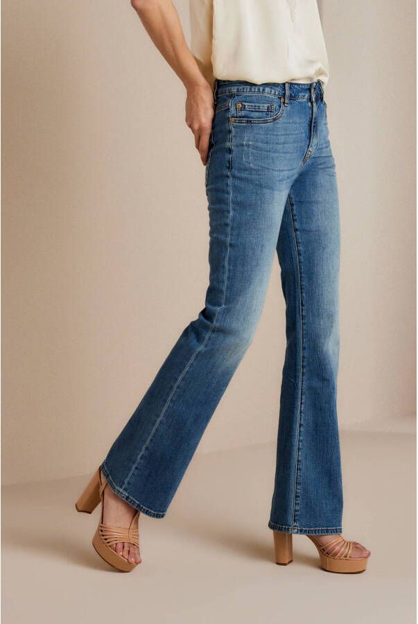 Summum flared jeans lucca lichtblauw