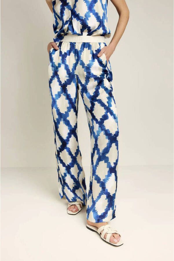 Summum Woman Summum pantalon multicolour 4s2500-11827 120 Blauw Dames