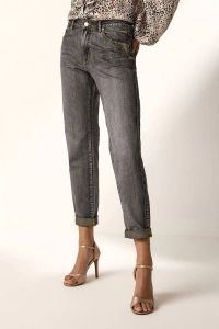Summum Woman tapered fit jeans grijs