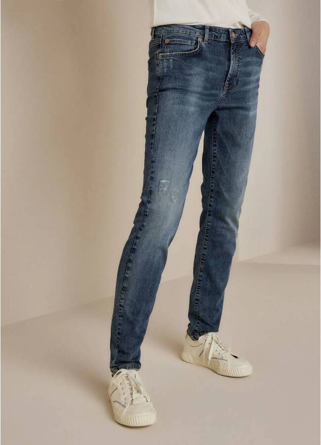Summum tapered fit jeans Venus-5125 medium blue denim