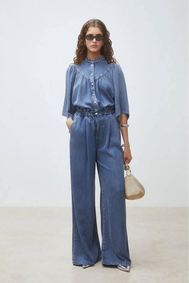 SUNCOO Dames Blouses Louise Lichtblauw - Foto 6