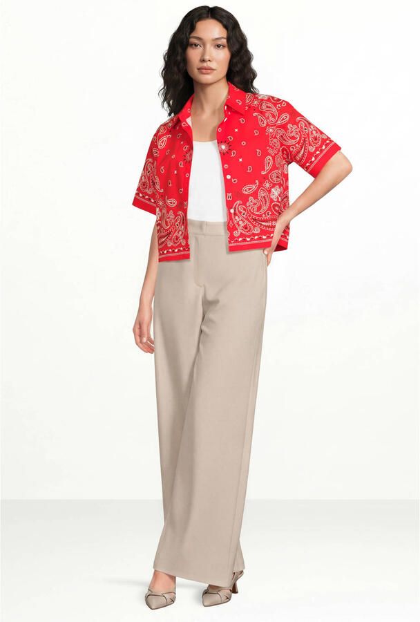Suncoo blouse met paisley print rood - Foto 3