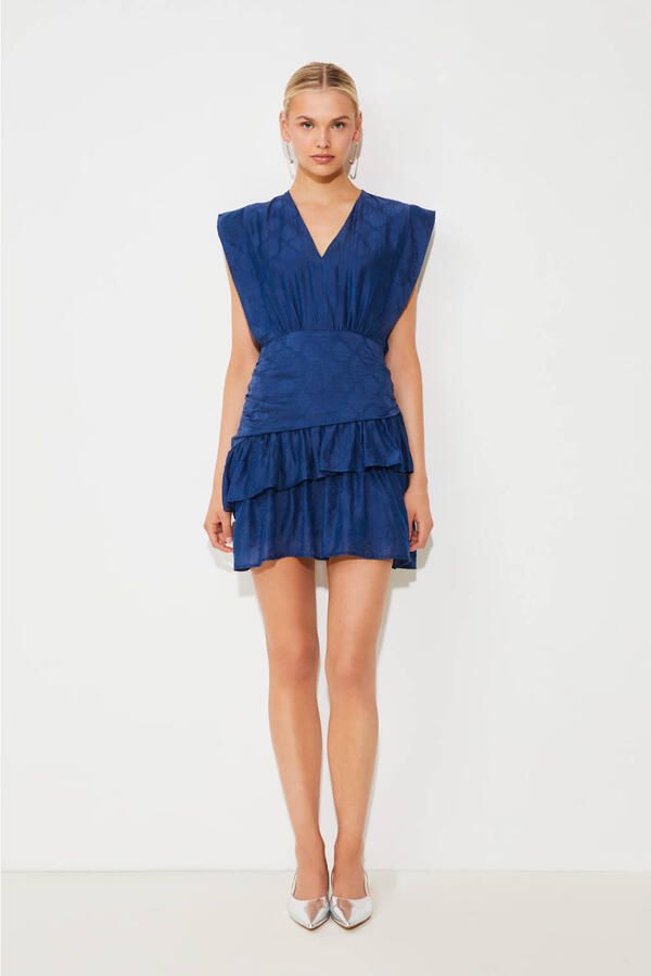 SUNCOO Dames Jurken Cyana Donkerblauw - Foto 5