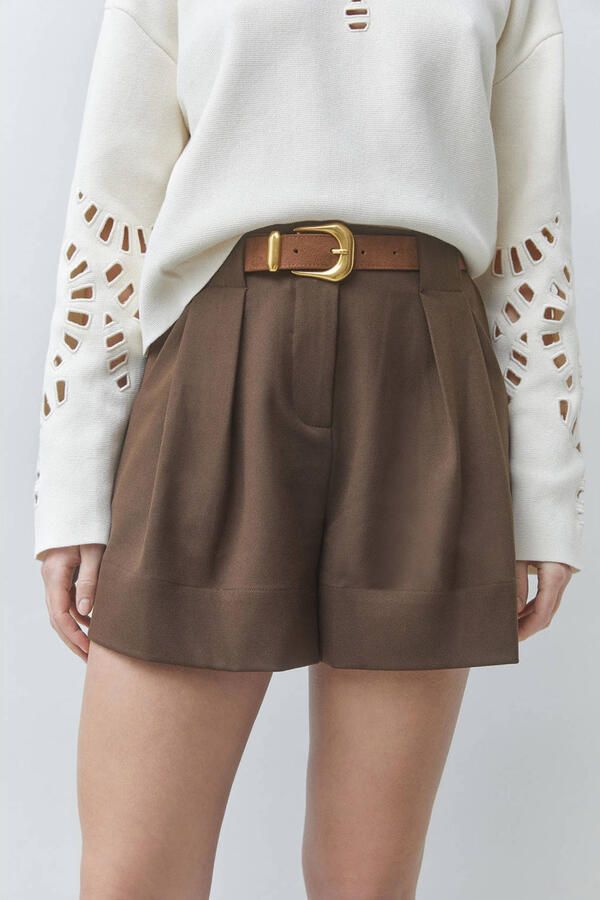 Suncoo loose fit casual short bruin