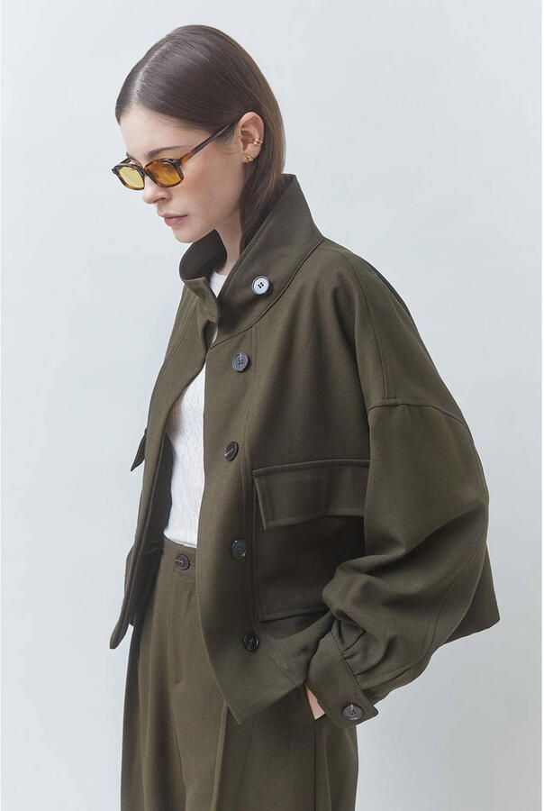 Suncoo trenchcoat donkergroen - Foto 2