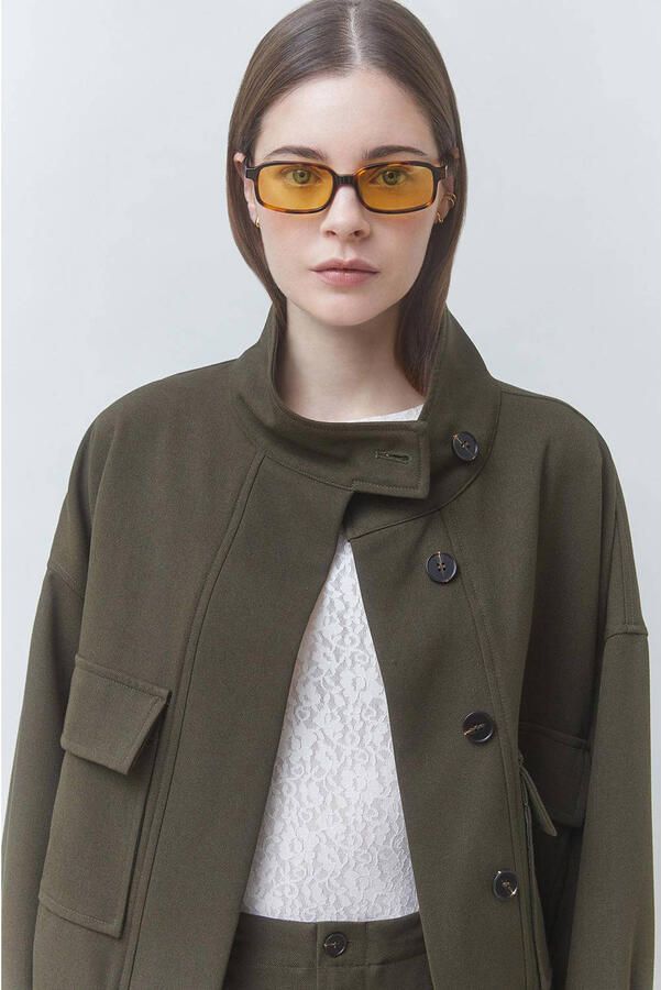 Suncoo trenchcoat donkergroen - Foto 3