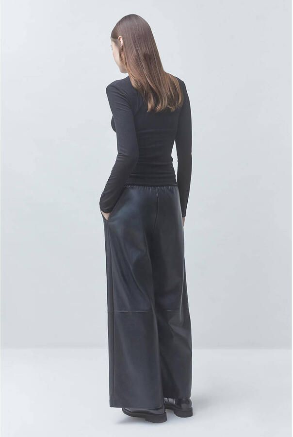 Suncoo wide leg broek donkerblauw - Foto 2