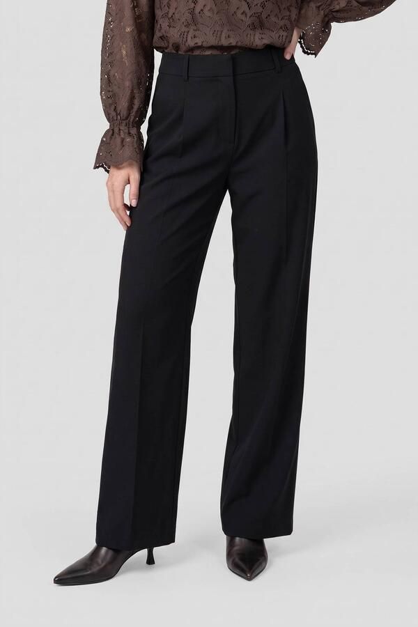 Suncoo wide leg broek donkerblauw