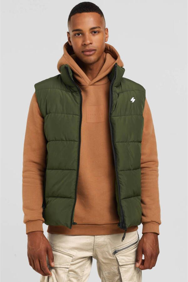 Superdry Gewatteerde bodywarmer met ritszakken