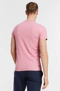 Superdry gemêleerd T-shirt van biologisch katoen mid pink grit