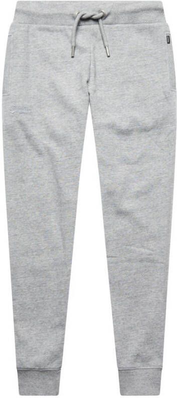 Superdry gemêleerde regular fit broek 5wbglacier grey marl