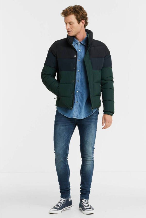 Superdry gewatteerde jas enamel green