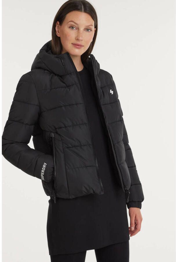Superdry Gewatteerde jas HOODED SPIRIT SPORTS PUFFER van waterafstotend materiaal