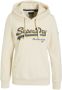 Superdry Dames sweatshirt met capuchon Vintage Logo Borough Beige Dames - Thumbnail 1