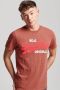 Superdry oversized T-shirt Real Original Overdyed met logo rood - Thumbnail 1