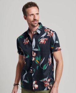 Superdry Regular fit vrijetijdsoverhemd met kentkraag model 'VINTAGE HAWAIIAN'