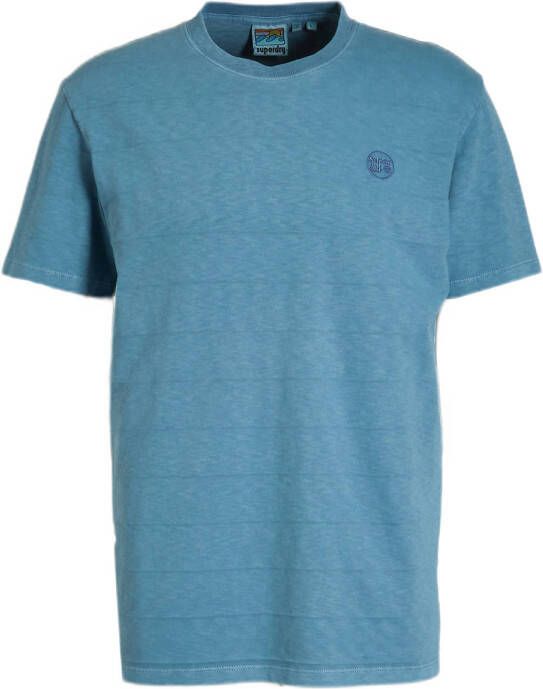 Superdry regular fit T-shirt blauw