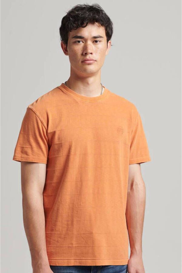 Superdry regular fit T-shirt sun baked orange