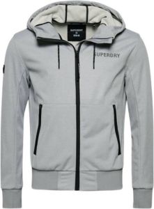 Superdry softshell zomerjas met logo grey marl