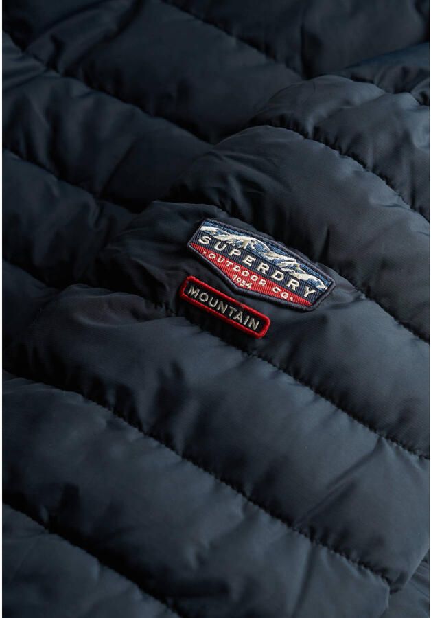 Superdry FUJI gewatteerde quilted jas donkerblauw - Foto 2