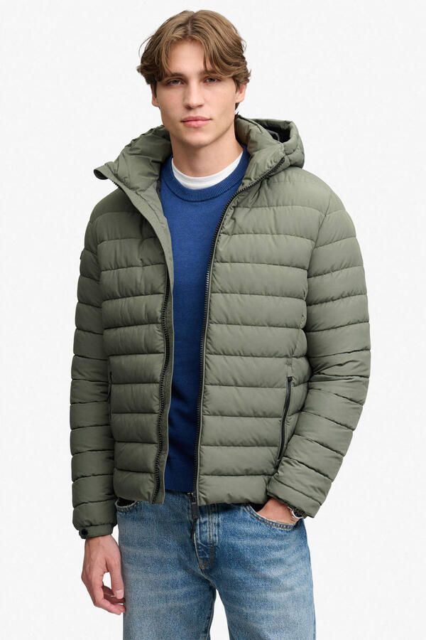 Superdry FUJI quilted gewatteerde jas groen
