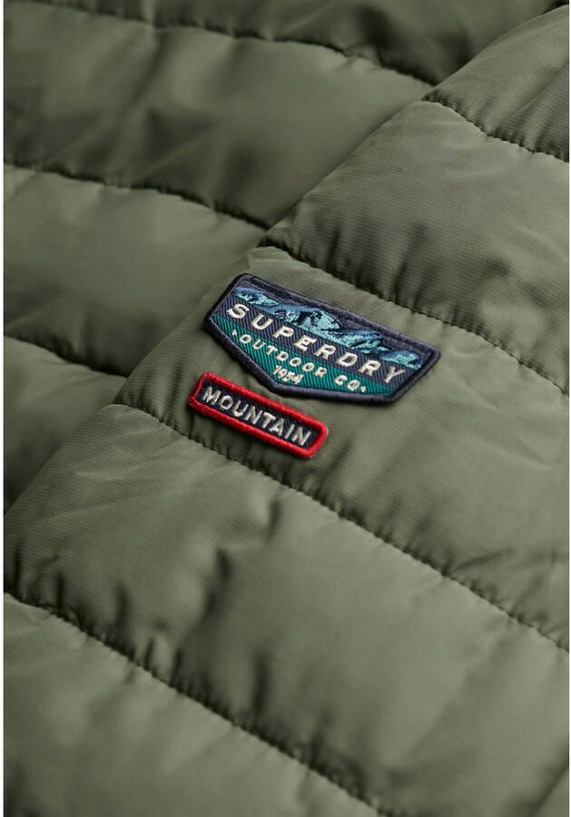 Superdry FUJI quilted gewatteerde jas groen - Foto 2
