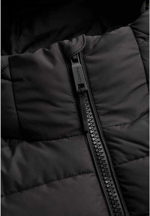 Superdry FUJI quilted gewatteerde jas zwart - Foto 2