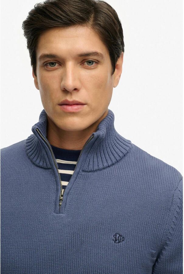 Superdry gebreide trui donkerblauw - Foto 2