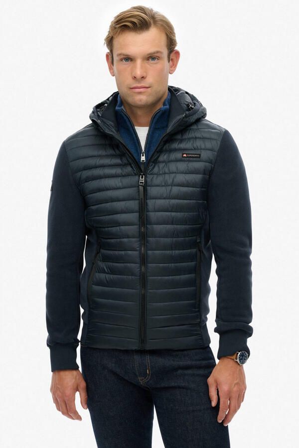 Superdry Gewatteerde jas HOOD STORM FLEECE HYBRID JKT - Foto 2