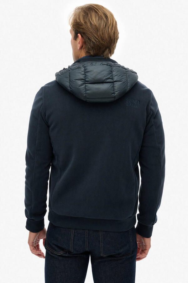 Superdry Gewatteerde jas HOOD STORM FLEECE HYBRID JKT