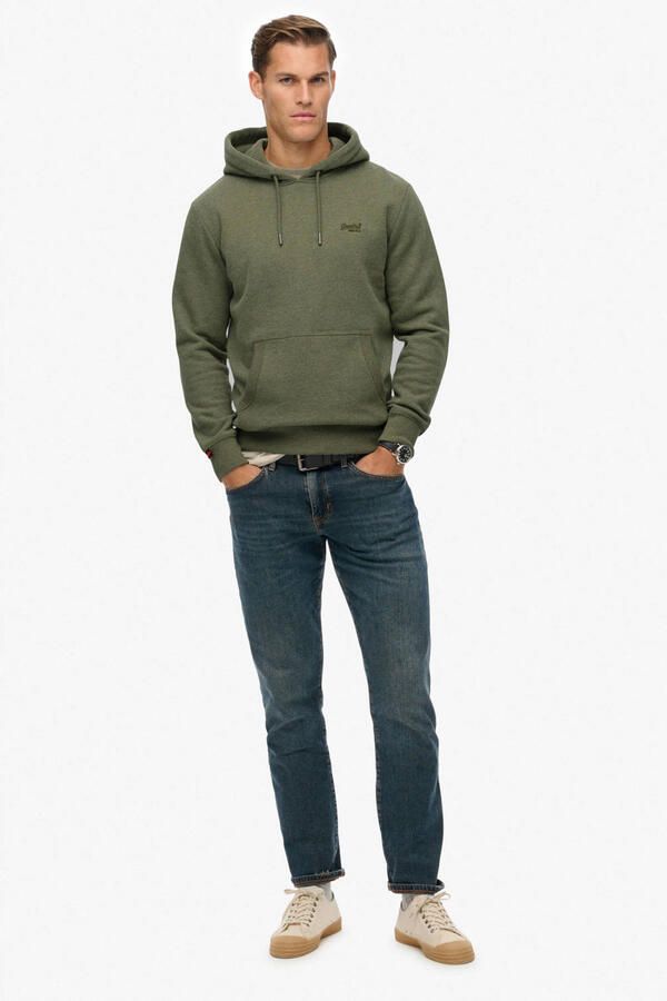 Superdry Sweater Hoodie Essential Faded Sage Groen - Foto 2