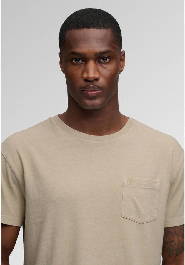 Superdry linnen regular fit T-shirt crème - Foto 2