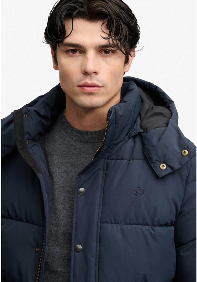 Superdry PREMIUM HOOD PUFFER pufferjas donkerblauw - Foto 2