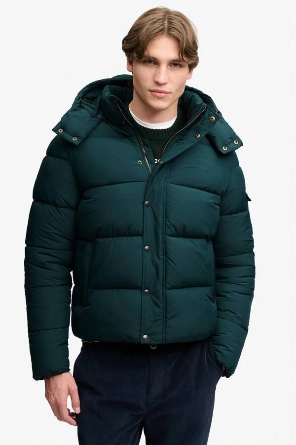 Superdry pufferjas dark pine green - Foto 2