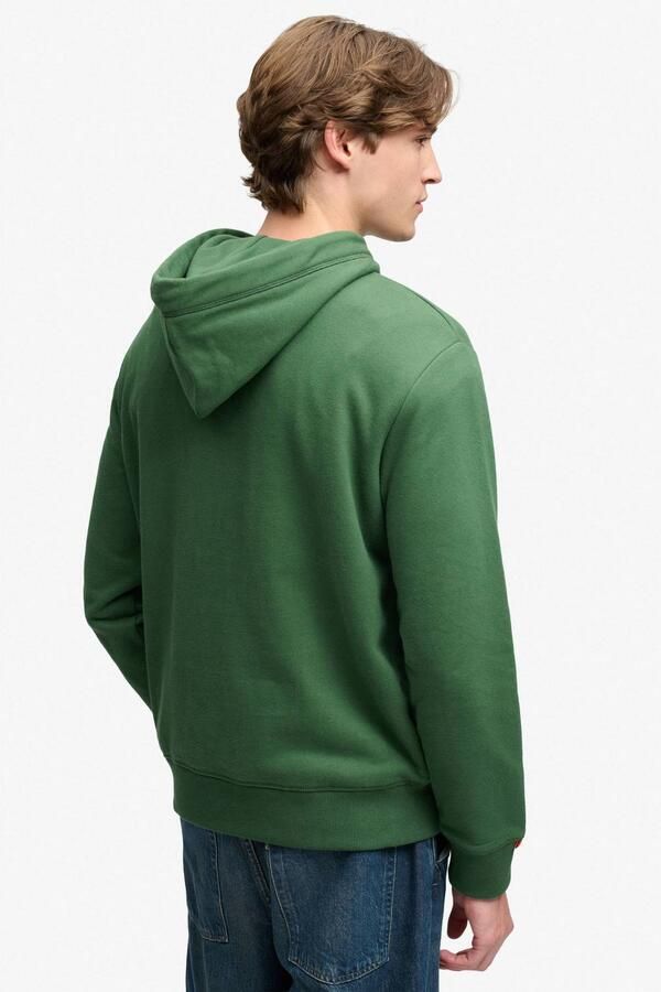 Superdry Sweater Hoodie Logo Essential Rich Boston Green - Foto 3