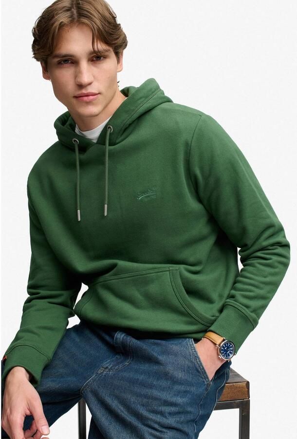 Superdry Sweater Hoodie Logo Essential Rich Boston Green - Foto 2