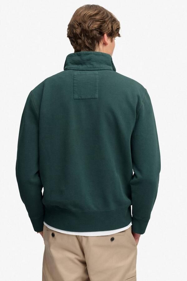 Superdry regular fit sweater met borduursels groen - Foto 3