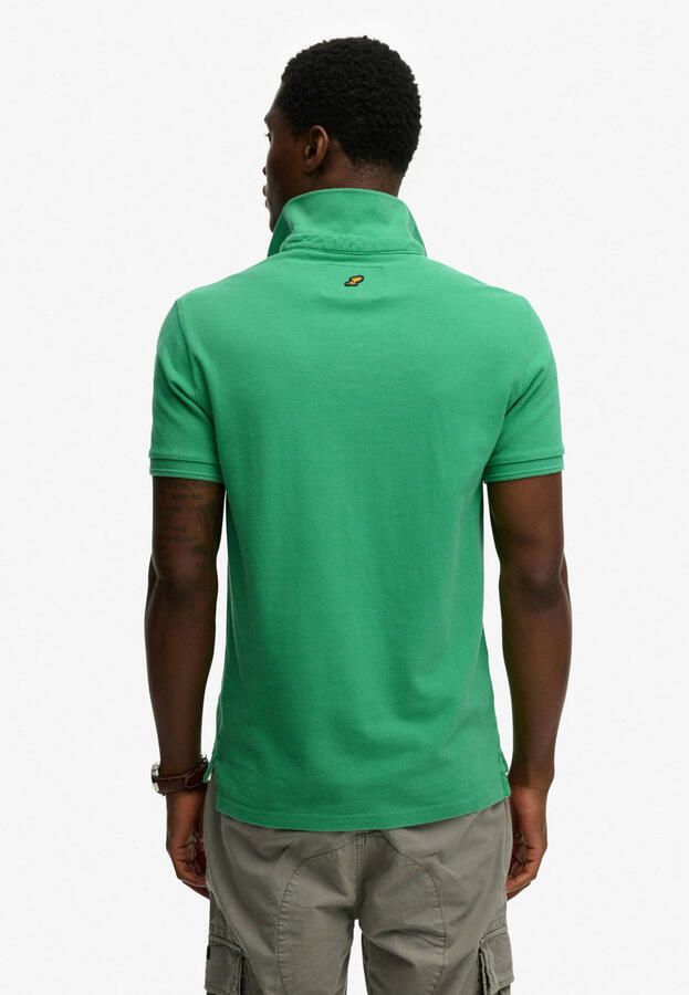 Superdry Polo Shirt Korte Mouw Polo Pique Classic Island Groen - Foto 3