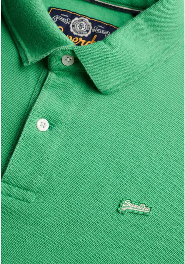 Superdry Polo Shirt Korte Mouw Polo Pique Classic Island Groen - Foto 2