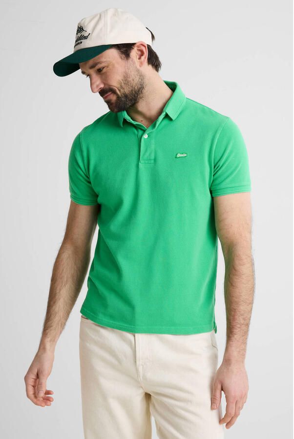 Superdry Polo Shirt Korte Mouw Polo Pique Classic Island Groen - Foto 4