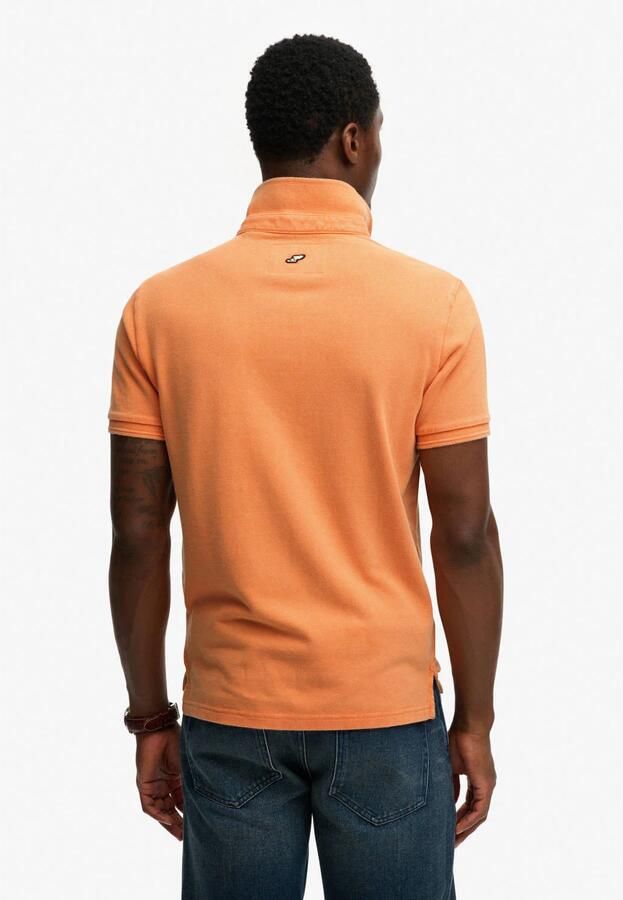 Superdry Polo Shirt Korte Mouw Polo Pique Classic Orange - Foto 2