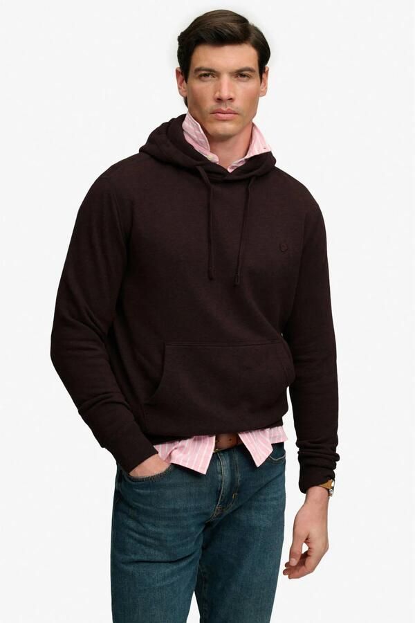 Superdry relaxed fit hoodie heritage port marl