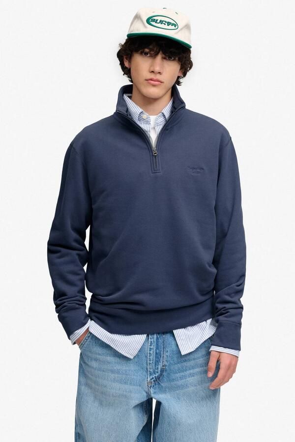 Superdry relaxed fit sweater blauw
