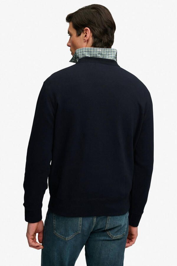 Superdry relaxed fit sweater donkerblauw - Foto 3