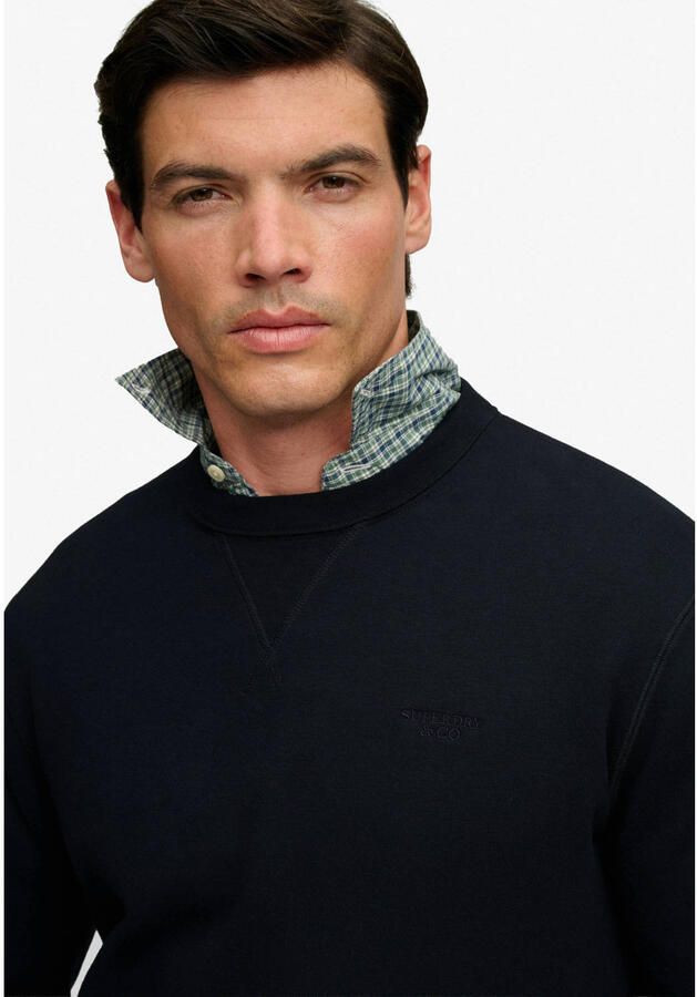 Superdry relaxed fit sweater donkerblauw - Foto 2
