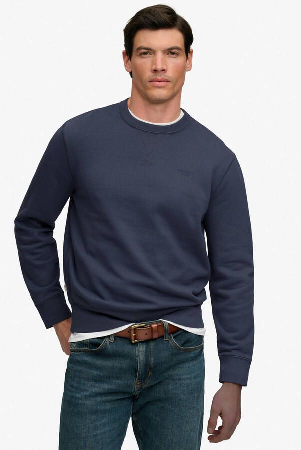 Superdry relaxed fit sweater donkerblauw