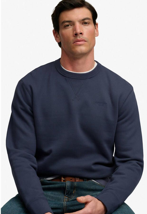 Superdry relaxed fit sweater donkerblauw - Foto 2